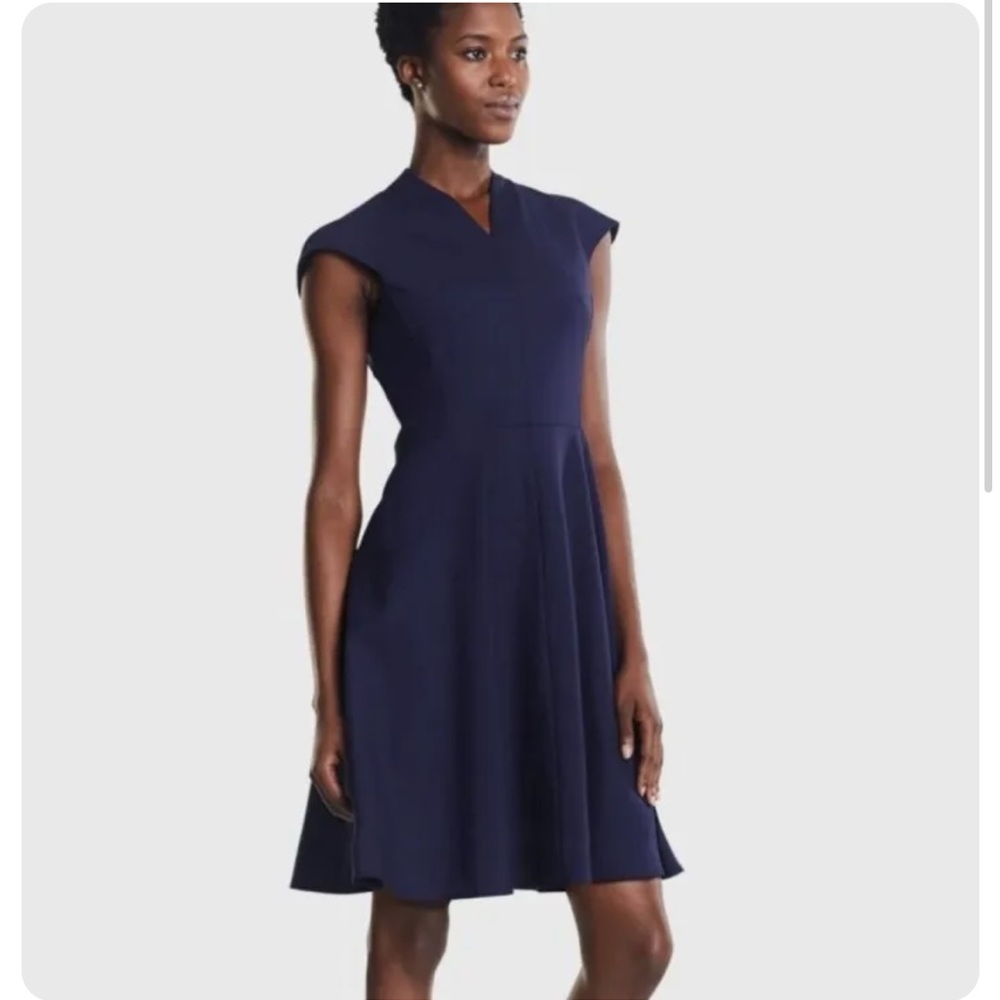 NWT MM Lafleur Navy Ruth Dress
